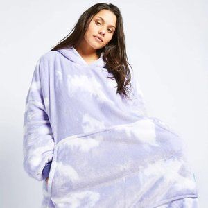 Oodie -Brand New Purple Tie Dye Super Soft Wearable Blanket Hoodie